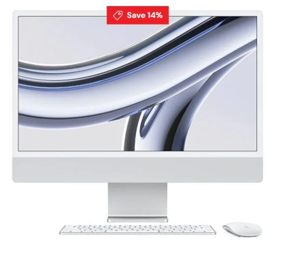 APPLE iMac 4.5K 24" (2023) - M3, 256 GB SSD, Silver